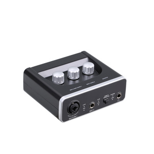Mezclador de grabación de estudio, cambiador de voz OTG, USB en vivo, tarjeta de sonido, interfaz de Audio, ajustable - Product Image 1