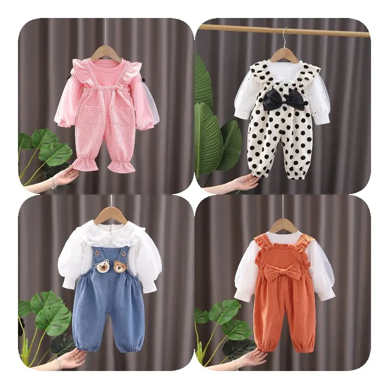 Tuta per bambini primavera e autunno cotone per bambini vestiti per gattonare vestiti per neonati corpo per bambini