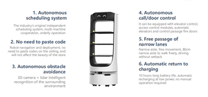 24-Hour Self-Driving Food Delivery AGV <strong>Robot</strong> <strong>System</strong> Hotel Restaurant Waiter <strong>Robot</strong> for Material <strong>Handling</strong> Restaurant Use - Product Image 3