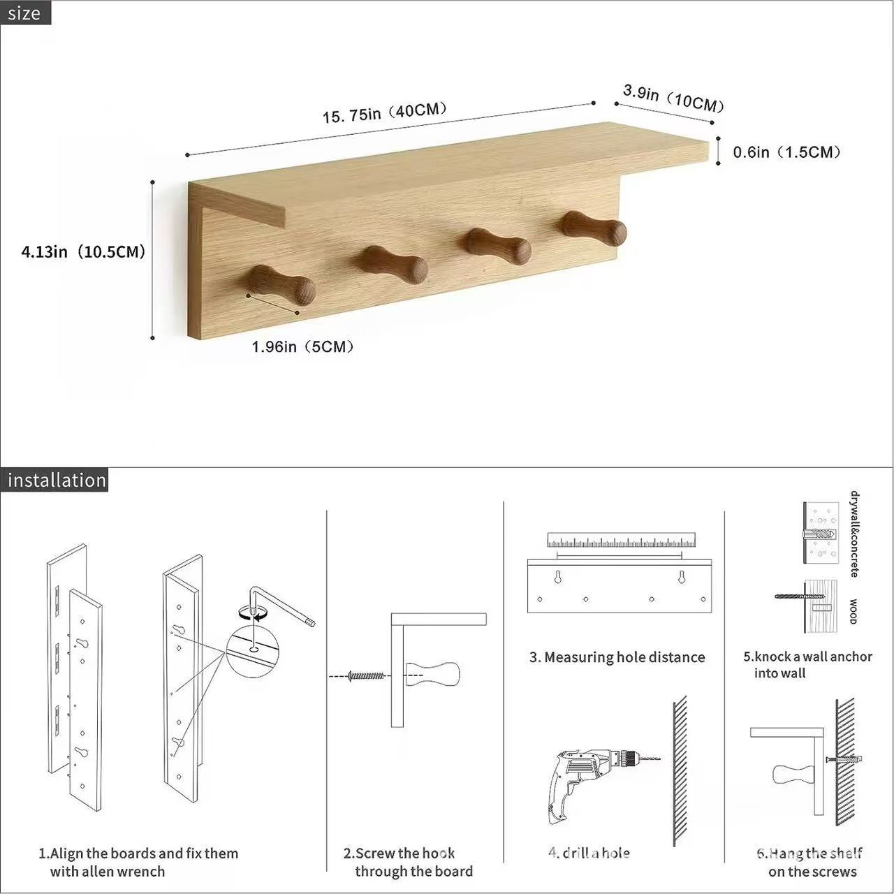 Natural wood color