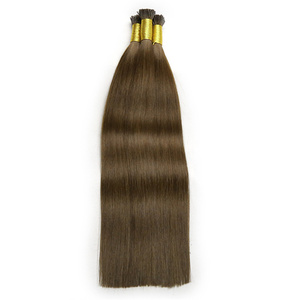 Süper çift çekilmiş Rew bakire Remy saç satıcıları lüks Keratin İpucu saç uzatma Mini I İpuçları