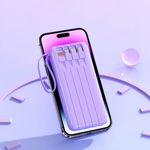 Custom Portable 100000mAh Power Bank Type C Cable High Capacity Fast Charging Mini Power Station Mobile <strong>Devices</strong> 22.5W <strong>Output</strong>