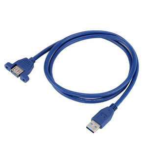 USB 3.0 Superspeed Panel montajlı tip-a uzatma kablosu M/f 1 Ft - Product Image 6