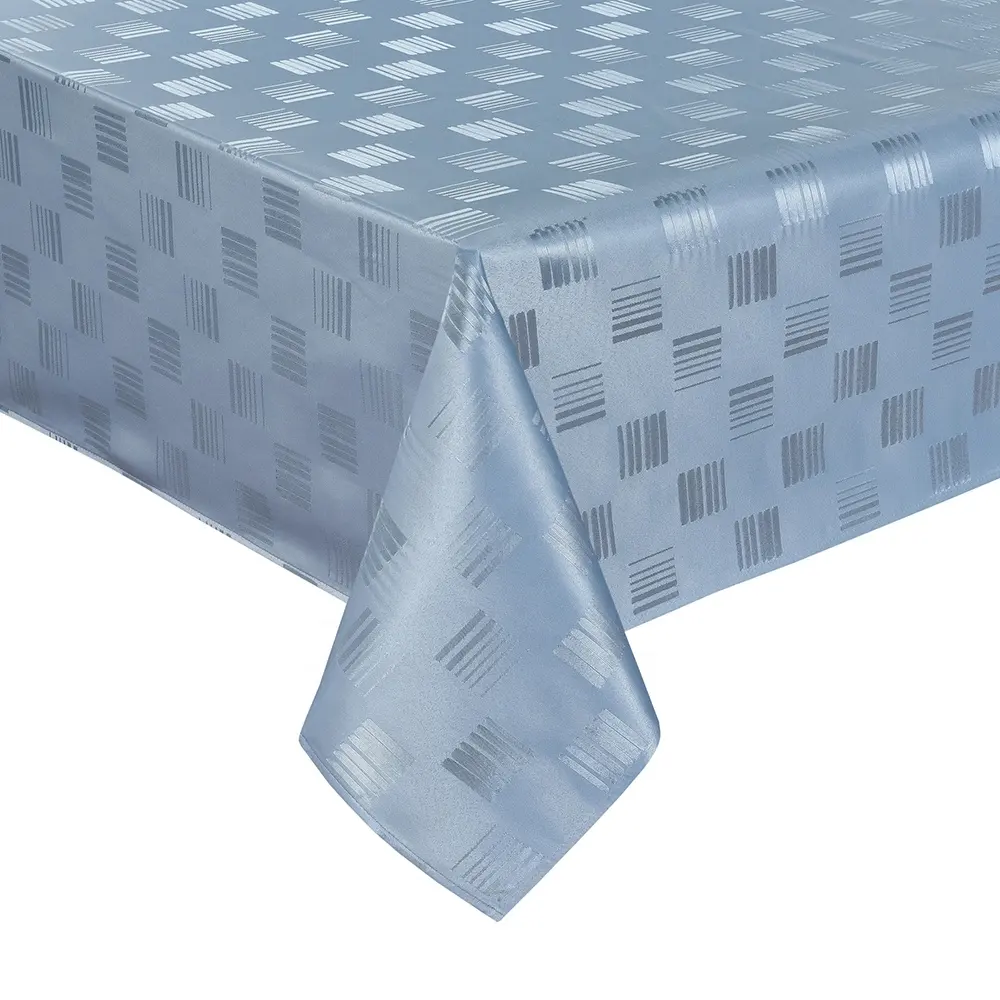 Luxuriöses schweres Tisch dekorations tuch mit geometrischen Jacquard-Tischdecken für Partys mit wasch barem, auslaufs icherem Material