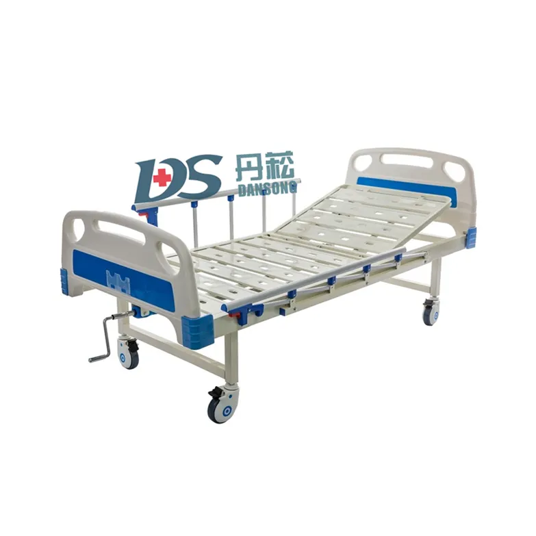 Equipo médico cama de hospital con manivela cama de paciente a la venta