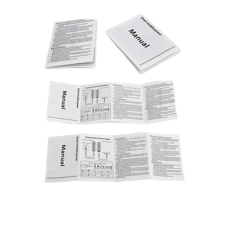 Servizio di pubblicazione di carta commerciale personalizzato manuale di istruzioni Brochure Offset catalogo stampa di cartone lucido