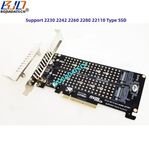 Pci אקספרס pcl-e 4.0 8x כדי כפול 2 * ngff m.2 2280 חריץ מפתח-m 22110 m2 nvme כרטיס מתאם ממיר nvme ssd במלאי - Product Image 3