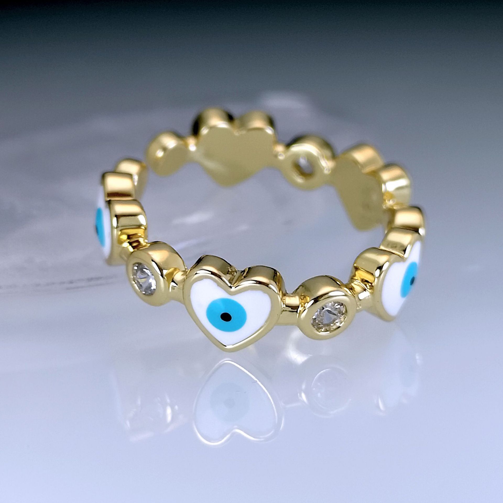 white and blue