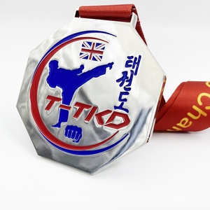 เหรียญโลหะเทควันโดเคลือบทำจากโลหะผสมสังกะสีตามสั่ง - Product Image 1