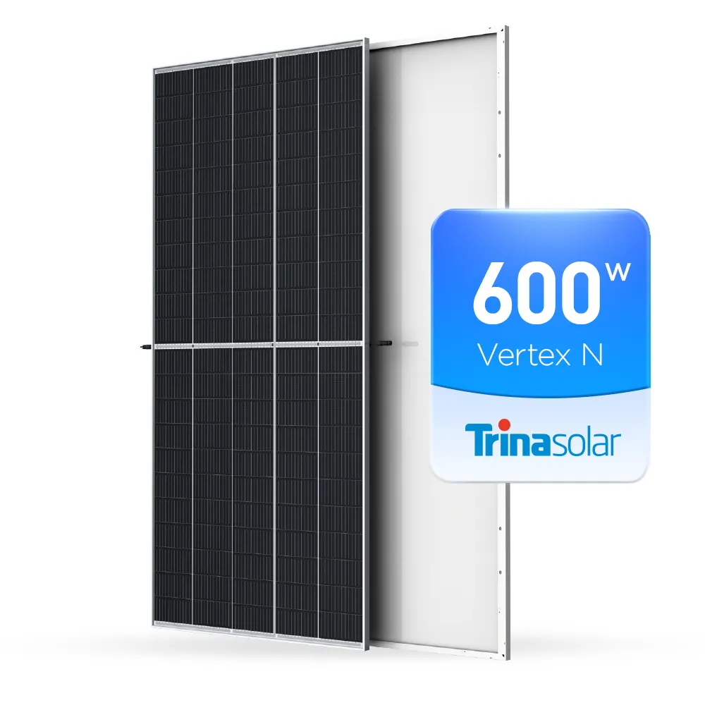 Trina Vertex S Glas Panneau solaire en verre haute efficacité 450w 500w 1000w Eu Stock Monocristalino Pv Modul