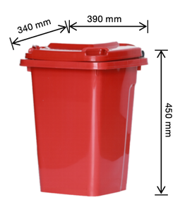 30L Medium-Sized Outdoor Standing Trash <strong>Bin</strong> PP and HDPE Material <strong>Bin</strong> with Lid for Recycling for Kitchen or Home Use - Product Image 4