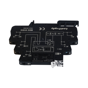 Indicador LED de 6,4mm de ancho, interfaz delgada, relé de estado sólido, Control de CC, entrada de CA 5VDC, salida de 2A/24-240VAC, PCB inteligente, SSR, relé + Base - Product Image 3
