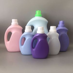 MAYSURE özel Logo renk plastik HDPE 1L 2L 3L 4L 5L büyük sıvı deterjan şişesi kumaş yumuşatıcısı yıkama ambalaj şişe - Product Image 3