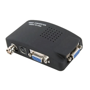 Convertidor de video BNC a VGA de fábrica Entrada BNC a salida VGA Entrada de s-video compuesta a PC Adaptador de salida VGA Caja de interruptor digital
