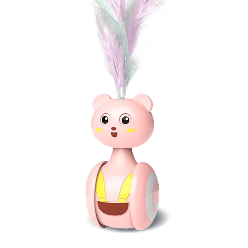 Pink tumbler with Feather