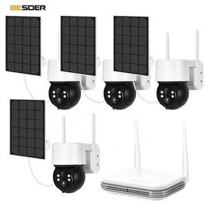 Sim kart kitleri ile <span class=keywords><strong>16</strong></span> kanal Wifi Cctv sistemi GÜNEŞ PANELI gözetim 4G Lte kamera Dc12V enerji güvenlik için evde kameralar