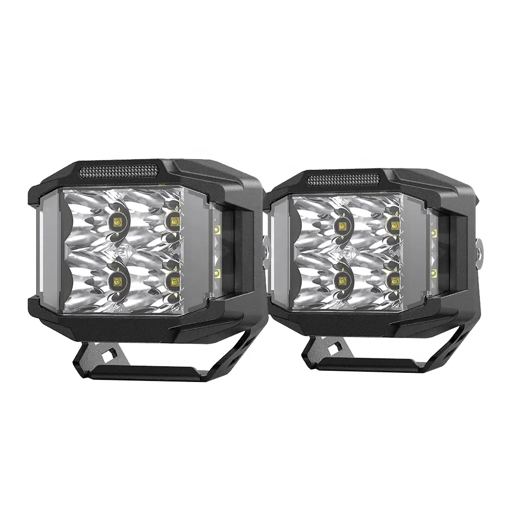 Aurora-Focos led superbrillantes para coche, 4 ", 40W, 4x4, 12V, 24V, luz de trabajo, 2022