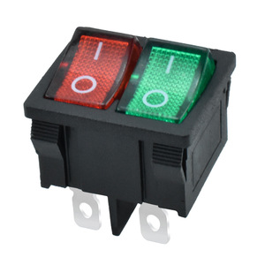 用于保险箱的2路6针红绿色照明灯按钮接线图6针摇臂开关 - Product Image 4