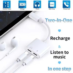 DAC 2 in 1 Splitter AUX tipi C için 3.5MM USB C OTG adaptörü için IP15 Pro Max bağlayıcı tipi C Jack ses hızlı şarj - Product Image 2