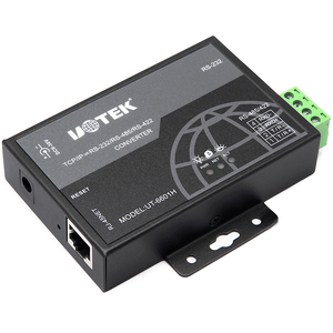 Conversor uotek UT-6601H industrial 1 porto RS-232/485/422 <span class=keywords><strong>serial</strong></span> para ethernet