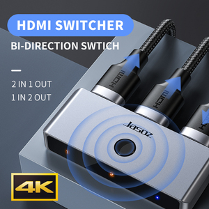 4K para HDMI Interruptor bidireccional de 1x2 Puertos 1 Entrada a 2 salidas HD Video Spliter & Converter 2 en 1 Out Spliter