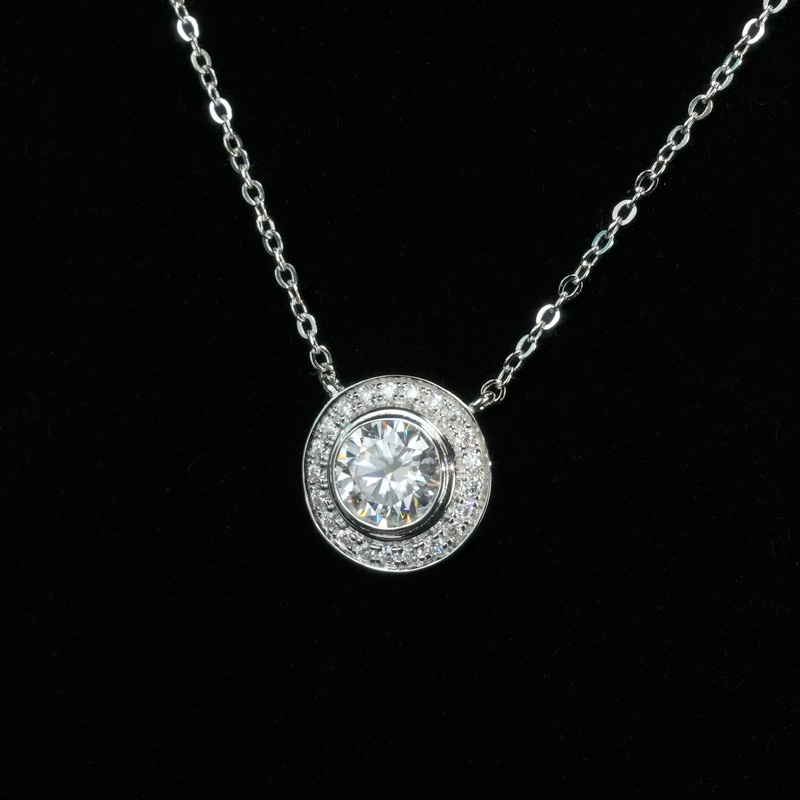 925 Sterling Silver+Moissanite Necklace