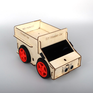 Tscin buny 4WD Holz roboter Auto Kit Komplette Spaß Bildung DIY Elektronik Lern projekt Roboter Kit für Arduino - Product Image 6