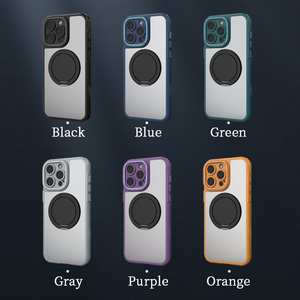 Fabrika saydam darbeye dayanıklı güçlü manyetik braket 360 derece dönebilir telefon iPhone için kılıf 16 cep telefonu kabuk - Product Image 5