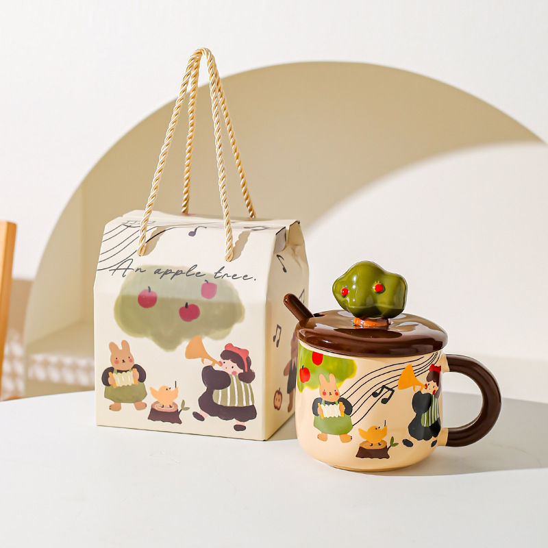 Apple tree-music rabbit suitcase