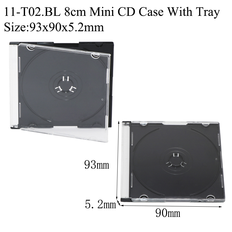T02 5.2mm Mini CD Case Black