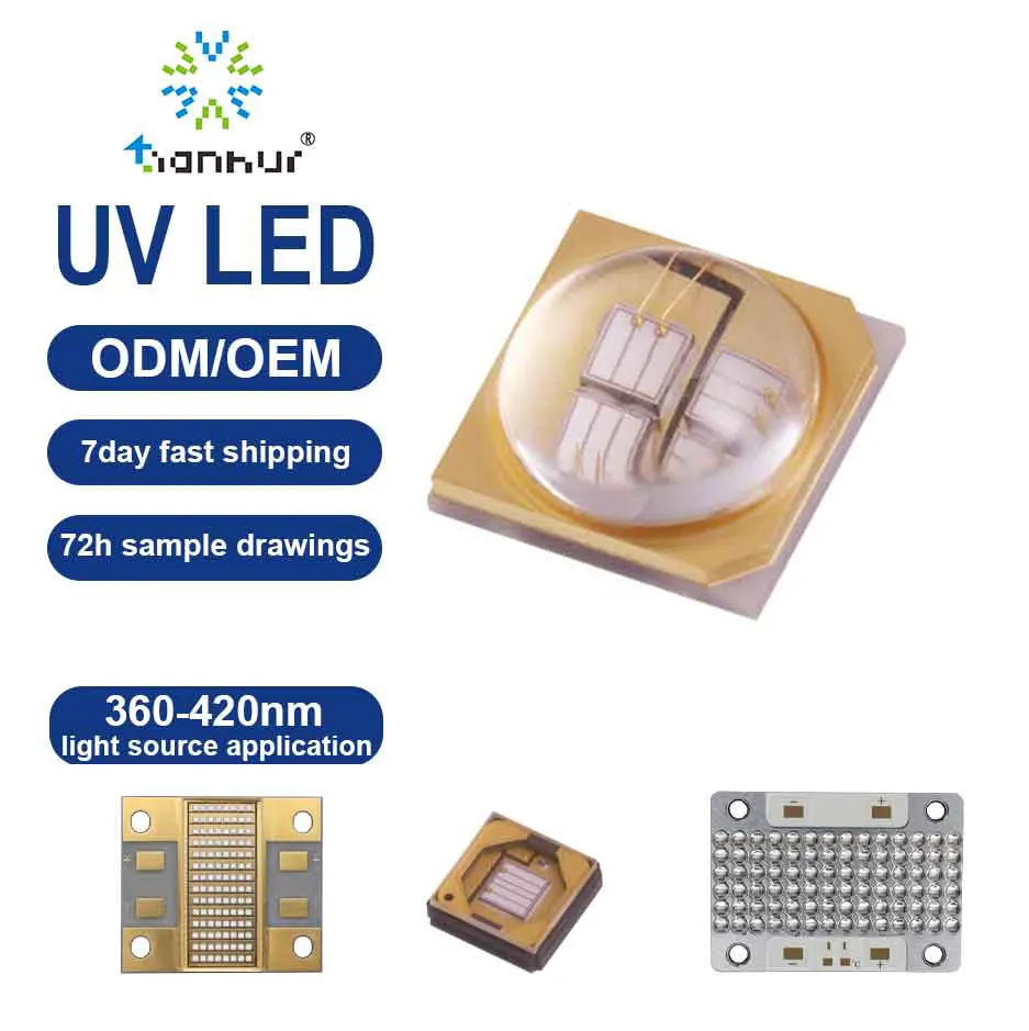 Seoul Viosys SVC UV LED SMD 6868 высокой мощности 10 Вт 365 нм 385 нм 395 нм 405 нм 420 нм печать и клей UVA светодиод