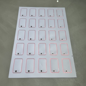 A3サイズ5*5レイアウトRFIDインレイシート13.56Mhz F08チップPVCミニタグスマートカード支払いホテル対応NFCインターフェイス - Product Image 4