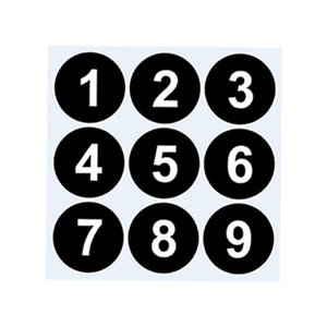2-<span class=keywords><strong>3</strong></span> inç dijital yapışkanlı 1-50 seri numarası etiket iş numarası seri numarası etiket - Product Image 1