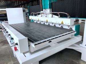 CA-1225 de velocidad rápida, 4 ejes, 8 cabezales, plano giratorio Router CNC, enrutador de madera - Product Image 3