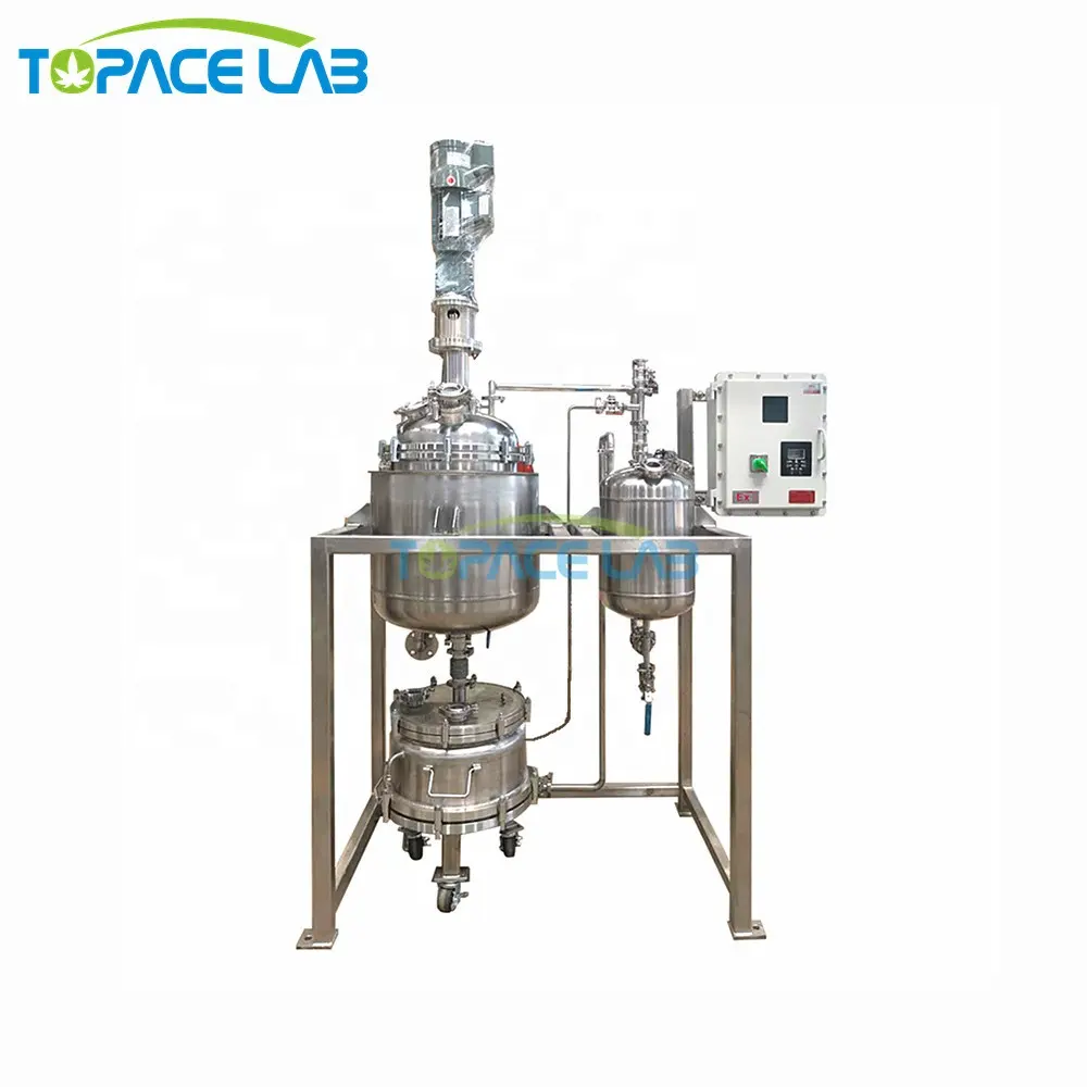 Gran oferta Topacelab Reactor de acero inoxidable con camisa de doble capa de alta calidad 50L 300L Reacción de fabricante químico de laboratorio