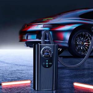 12V Plug-in elektrikli şişirme araba hava pompası için lastik şişirme lastik basıncı monitör taşınabilir araba hava kompresör pompası