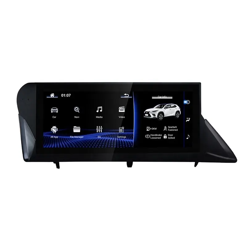 Qualcomm kit multimídia automotivo, android 10.25, 10.0 '', multimídia player para lexus rx270 rx350 rx450 2009-2015, sistema de áudio, carro, carplay