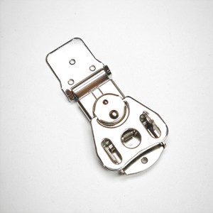 HM3205 Metal Butterfly Twist Latch Keeper con abrazadera de palanca de orificio de candado y gancho a presión para caja segura y cierre de caja - Product Image 2