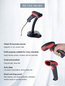 AK18H-Lector de código de barras QR para pago móvil, lector de código de barras con cable USB portátil, 1D, 2D, QRcode, escáner de código de barras para tableta android, PDA - Product Image 6