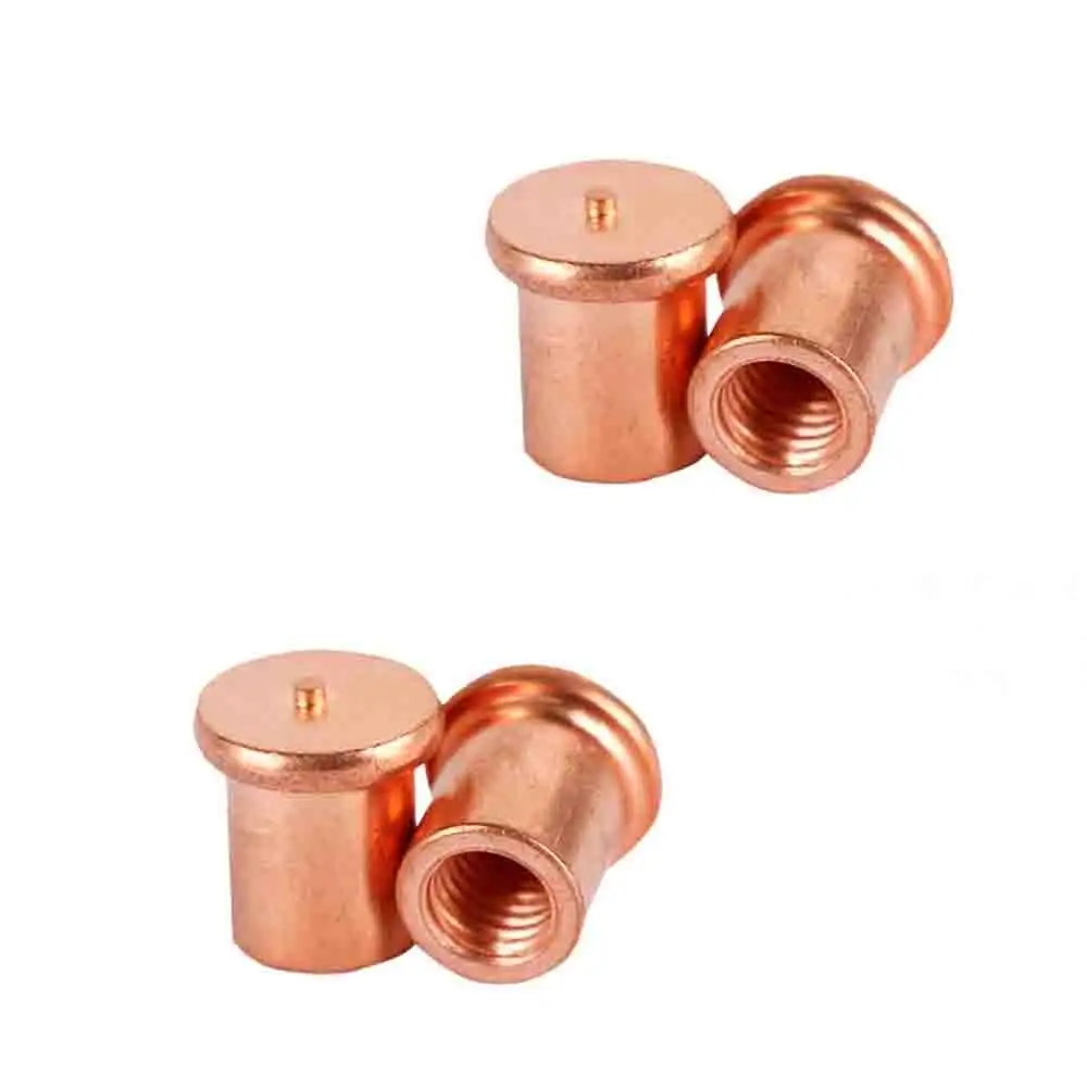 Custom Brass Copper M5 M6 Welding Screw/ Spot Welding Screw Internal Thread