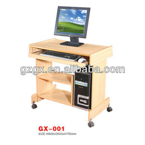 Escritorio de ordenador portátil de diseño Simple moderno con bandeja para teclado, escritorio de estudio pequeño para oficina en casa o escuela - Product Image 5
