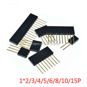Personalizzato 2.54mm singola fila femmina perni lunghi 11mm Breakaway PCB Board Pin Header socket connettore 1*2/3/4/6/8/10/15Pin per Arduino - Product Image 2