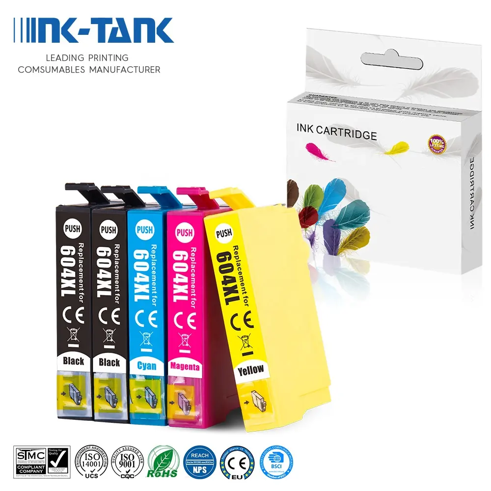 INK-TANK 604 XL T604 XL 604XL T604XL Cartouche cartuccia d'inchiostro a getto d'inchiostro compatibile con colori Premium per stampante Epson XP-2200 XP-4205