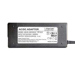 Adaptador de fuente de alimentación de 12V y 24V CC, transformador convertidor de entrada de CA 100-240V con conector de salida de CC de 5,5x2,5mm para Módulo de tira de luz LED - Product Image 2