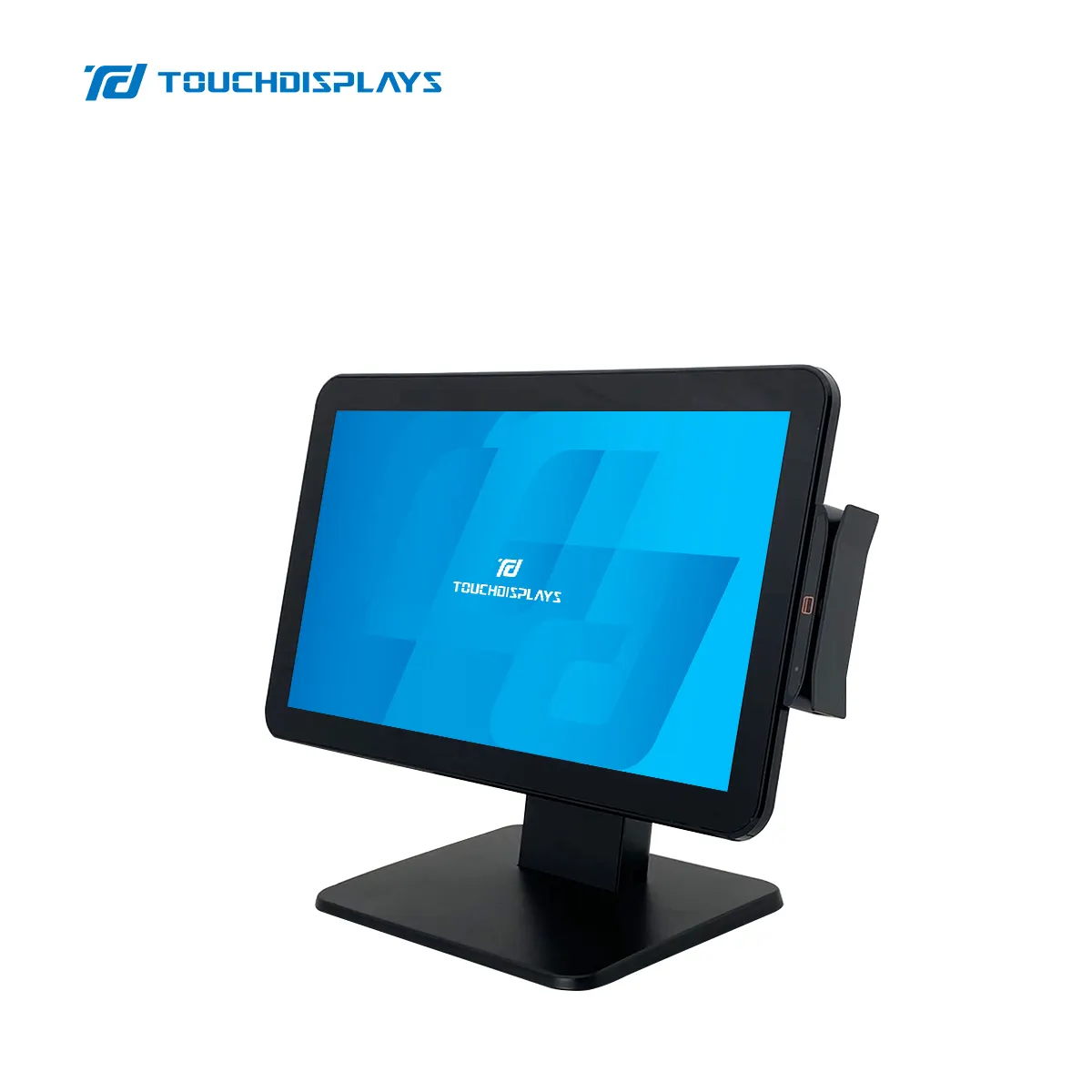 TouchDisplays 15.6 pouces électronique tactile caisses enregistreuses machine personnalisée moderne pos terminal fabricants conception de câble caché