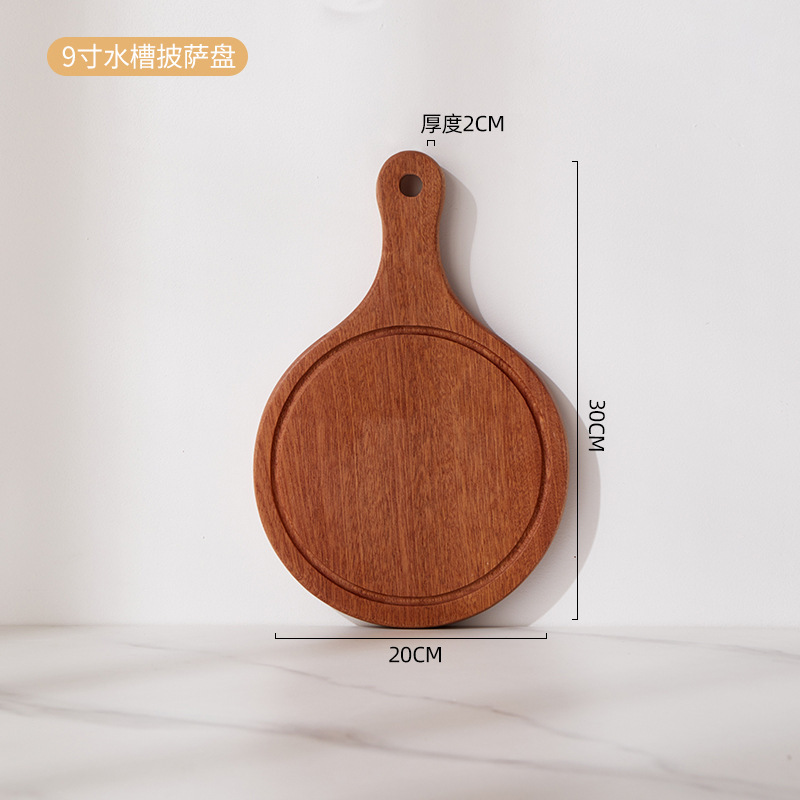 Madera de ébano 30*20*2 (Estilo fregadero para pizza)
