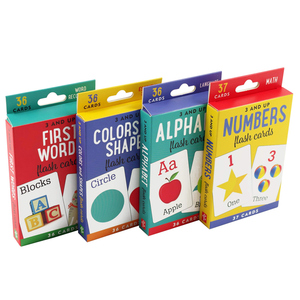 Thẻ Flash Chữ Đầu Tiên In Tùy Chỉnh Cho Trẻ Em, Từ Và Hình Ảnh Từ Vựng Tần Số Cao Cho Trẻ Mẫu Giáo Và Mẫu Giáo - Product Image 3