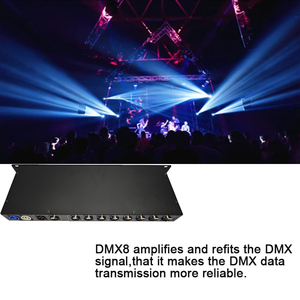 Stage Light Equipment DMX 8CH Splitter DJ DMX <strong>Amplifier</strong> Stage Light Console DMX 512 Light Controller XLR <strong>Input</strong> <strong>and</strong> <strong>Output</strong> - Product Image 6