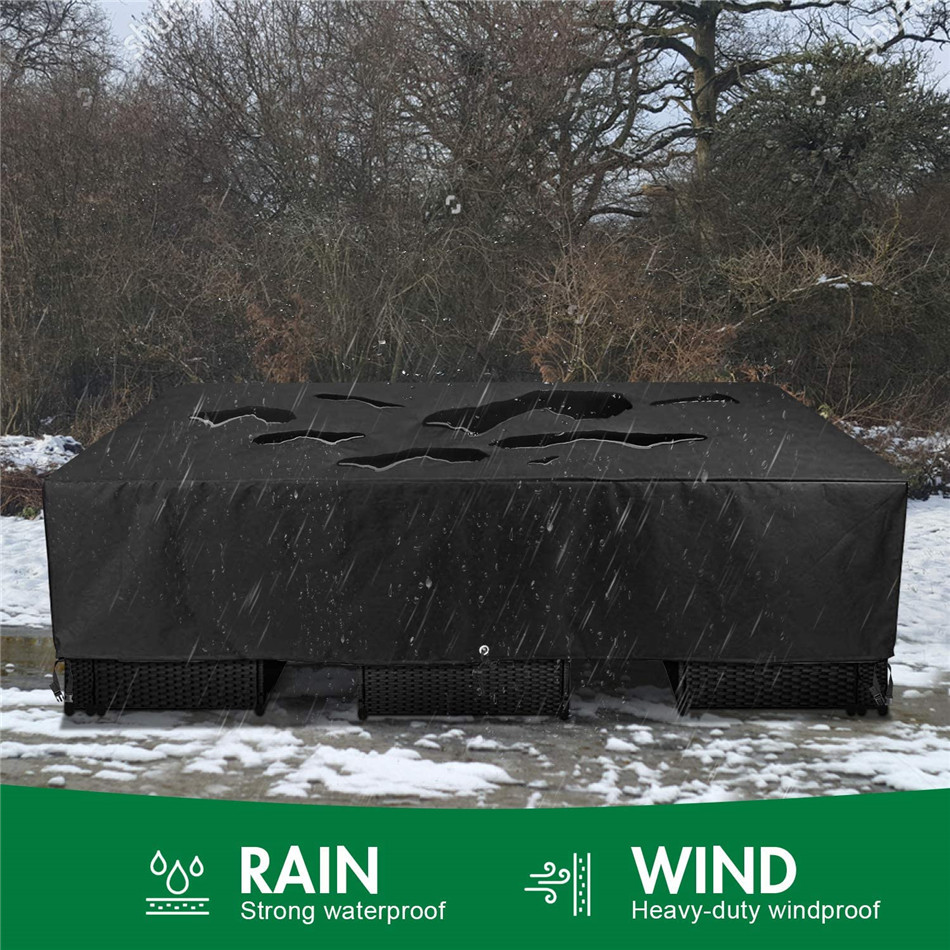 Poliestrowe wodoodporne pokrowce na sprzęt do krzesła ogrodowego na zewnątrz 35 cm 0