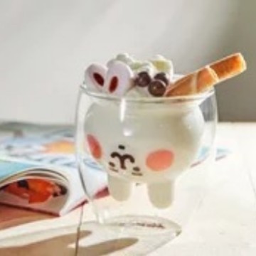 Transparent rabbit cup